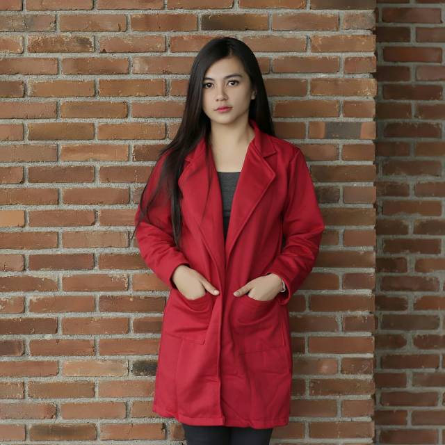 Colour Blazer || Women Top Blazer || Sweater wanita leren #COB