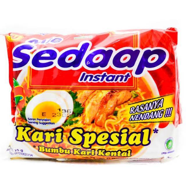 Sedaap Mie Instant Kari Spesial 75G