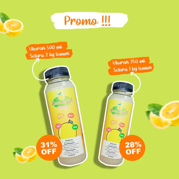 

[PROMO] SARI LEMON MURNI / FRESH SARI LEMON / SARI LEMON DIET / VIT C