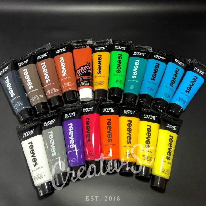 

```````] Reeves Intro Cat Acrylic 120 ml Paint Acrylic Colour Akrilik