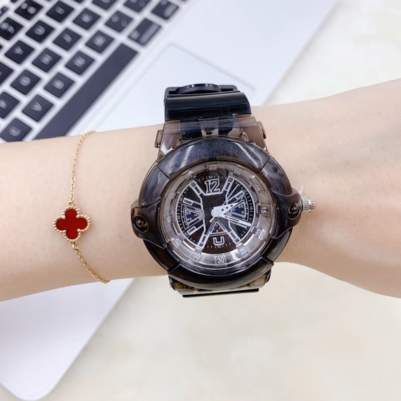 ✅[COD] Jam Tangan Wanita Jelly Angka Rubber Transparant Transparan Murah Simple