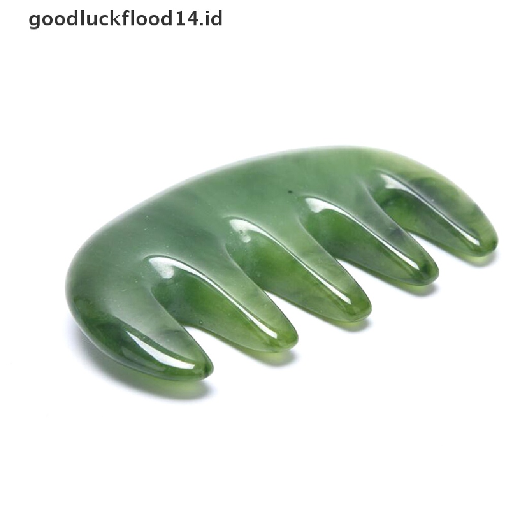 [OOID] Natural Crystal Gua Sha Board Head Massage Nose Eyes Face Wrinkle Lifting Tool ID