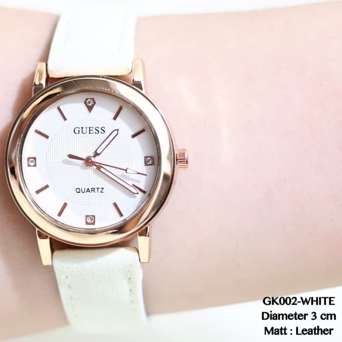 JAM TANGAN GUESS KULIT LEATHER FASHION SUPPLIER WHOLESALE TERMURAH TOP