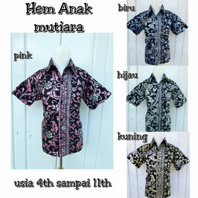 Hem Batik Anak Prada1 Mutiara
