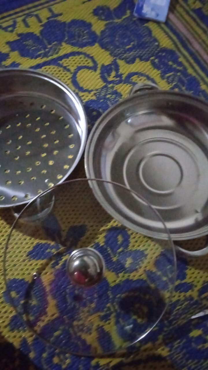 [ Cod ] Panci Steamer Stainless 2 Tingkat Kukusan Stainless Steel 28cm  / Panci Kukus 28cm