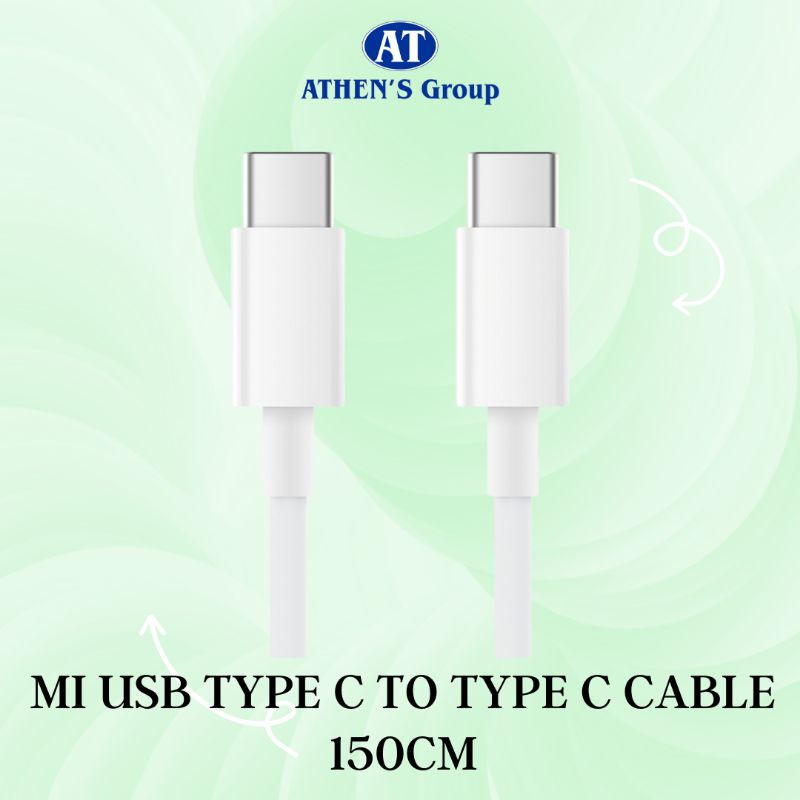KABEL DATA ORIGINAL XIAOMI TYPE C TO C 150cm