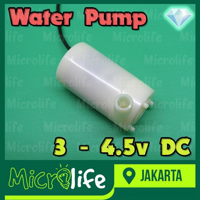 Micro Submersible Water Pump DC 3-4.5v Pompa Air Mikro