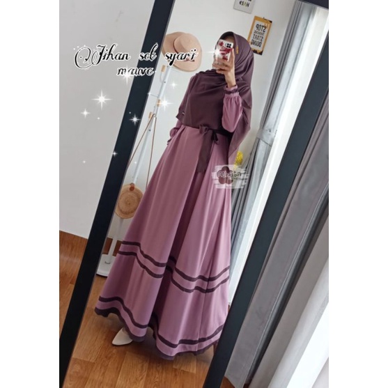 Jihan Set Syari Produk Ori By Athata By Dzee/Gamis Set Terbaru 2022