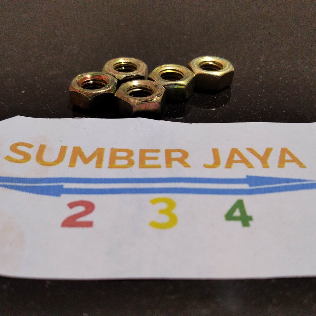 Mur 6mm 6 mm m6   PER 50 PCS TERMURAH