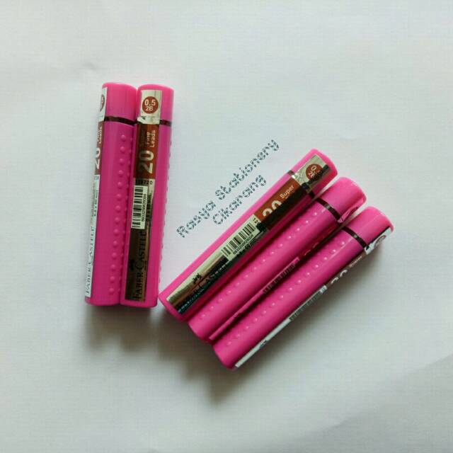 

Faber - Castell Lead Superfine Grip 2B 0.5 Tube Pink / Isi pensil mech