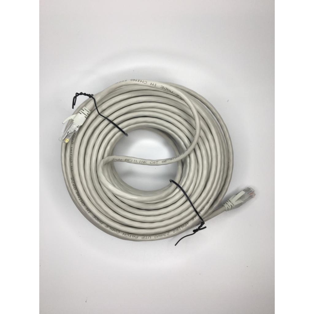 30m Kabel LAN Cat6 Good Quality / Patchcord Cat 6 rj45 Straight Pabrikan siap pakai 30 Meter