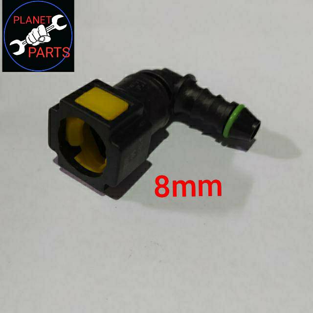 NEPEL PENGUNCI KONEKTOR 8mm bengkok || CLIP CONNECTOR NEPEL SELANG INJECTOR INJEKSI 8mm BENGKOK