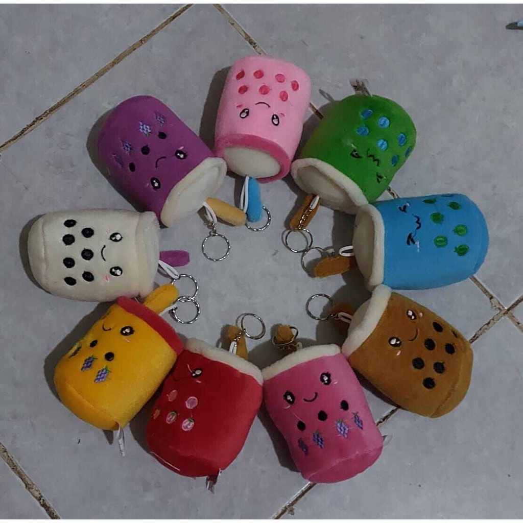 gantungan kunci boba/boneka mini Boba gantungan tas/ kunci souvernir boba