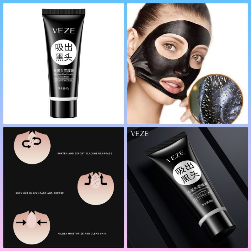 Medan Termurah clean mask activated charcoal blackhead veze