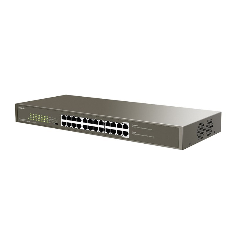 Tenda TEG1124P-24-250W 24-Port Gigabit Ethernet Switch with 24-Port PoE