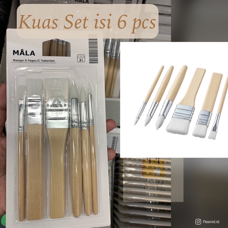 

MALA Kuas Lukis Set isi 6 pcs