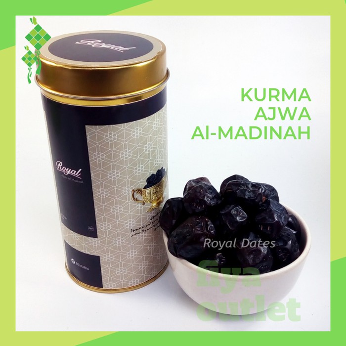 

Kurma Nabi Kurma Ajwa Al-Madinah ASLI Royal Kemasan sedang 330 gram