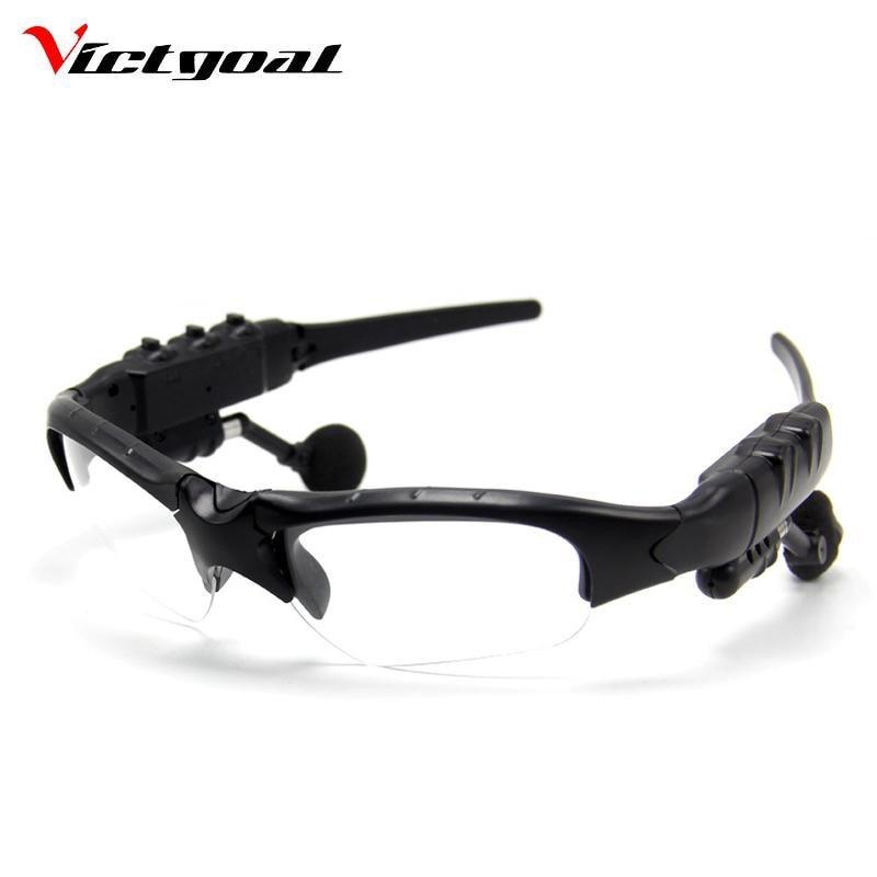 VICTGOAL Kacamata Polarized Earphone Bluetooth dengan 5 Lensa V9100 HITAM