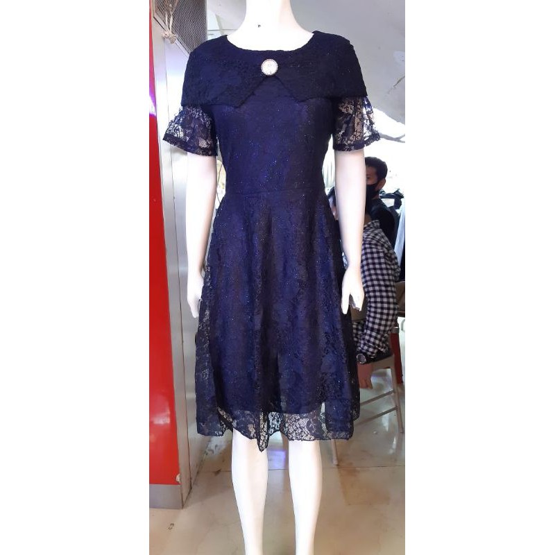 Dress Brukat motif sabrina bross