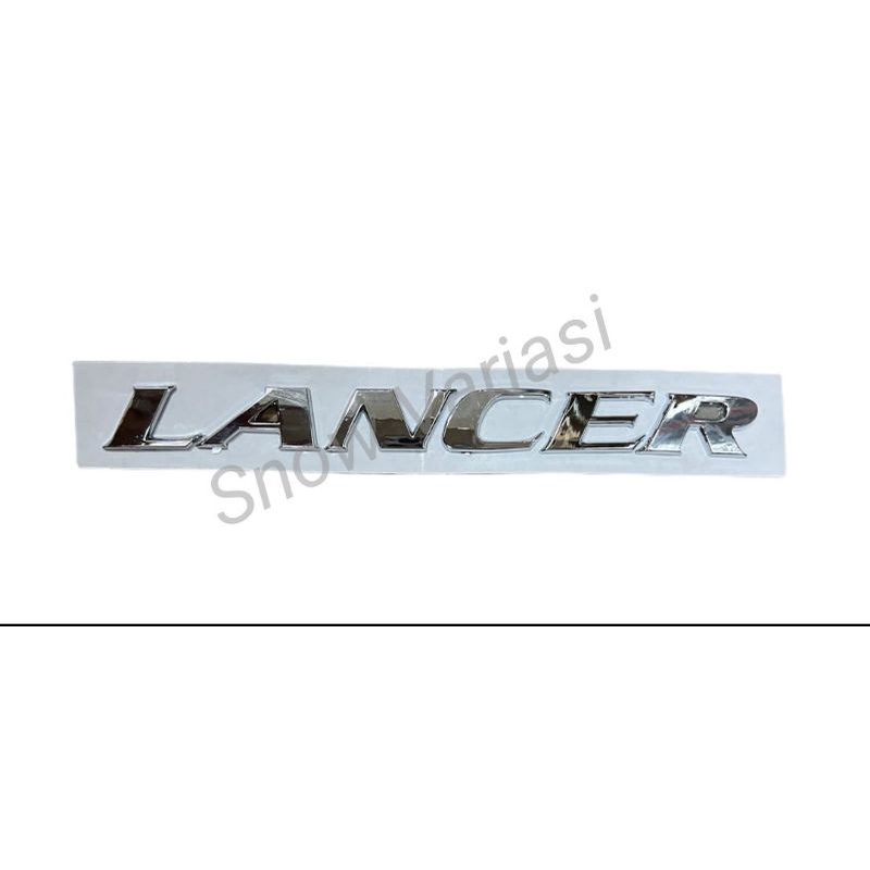 Logo Emblem Tulisan Mobil LANCER full Chrome