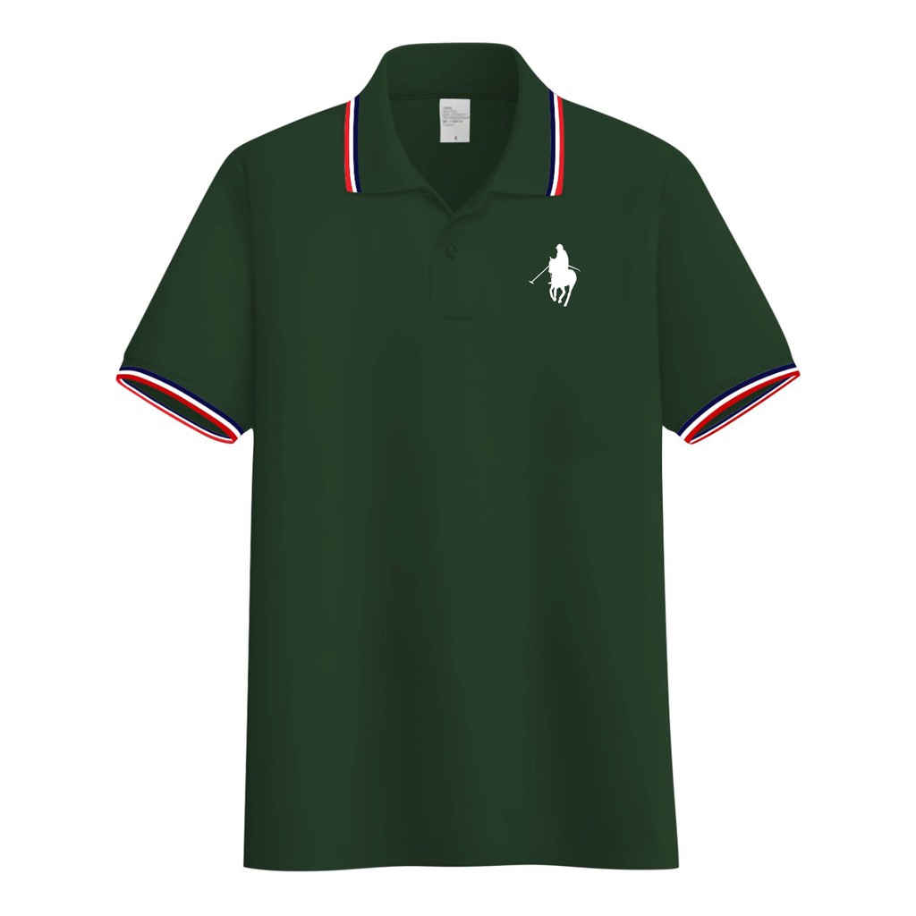 Kaos Pria Kerah Logo Kuda / Kaos Kerah List Pria Wanita Dewasa / Polo Shirt List Kuda / Kaos Polos