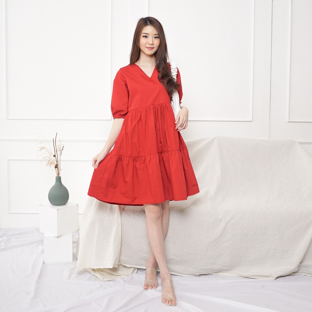 V198  Karina Dress - 5 COLOR &amp; 2 SIZE