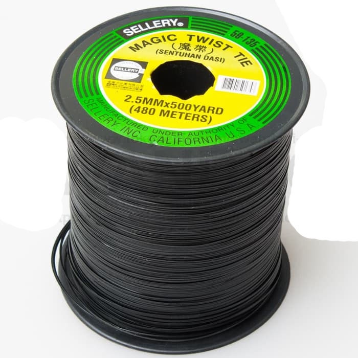 

(BISA COD) Pengikat Magic Twist Tie 480M HITAM-PUTIH (59-135) SELLERY - Hitam