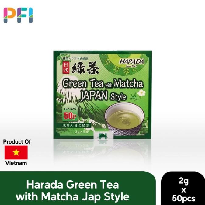 

[COD] Harada Green Tea with Matcha Japan Style Box - 50 sachet [COD]