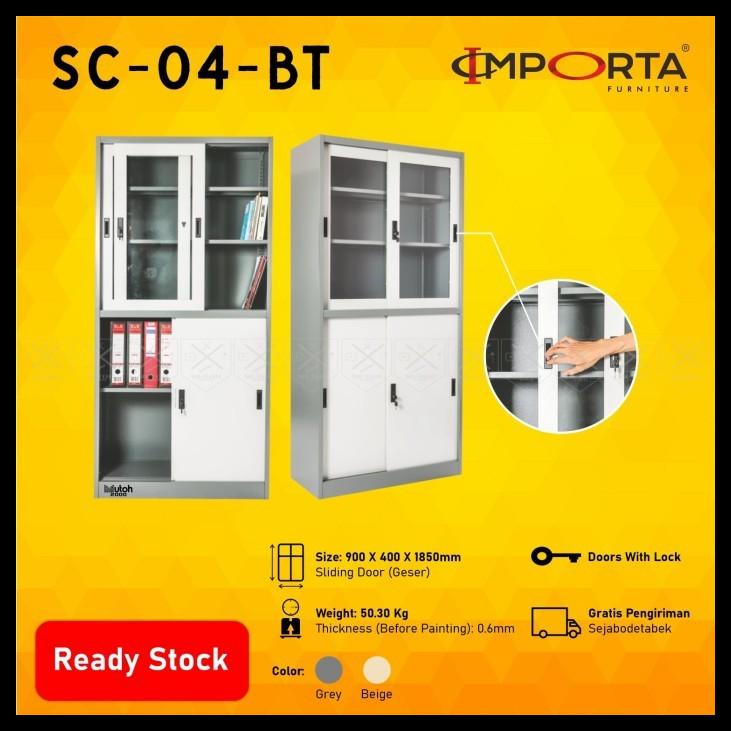 

BEST SELLER !!! LEMARI ARSIP LEMARI BESI PINTU SLIDING KACA & BESI IMPORTA SC-04BT TERLARIS