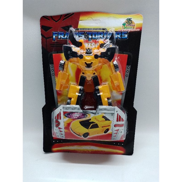 mainan mobil transformer bisa berubah jadi robot ukuran kecil