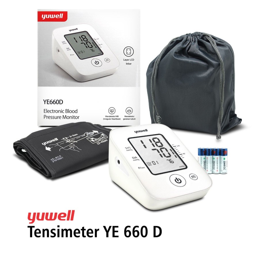 Tensimeter Digital Intellisense Yuwell / Alat Ukur Tekanan Darah dan Oksigen