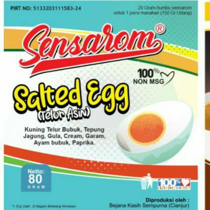 

Sensarom Salted Egg (telur asin)