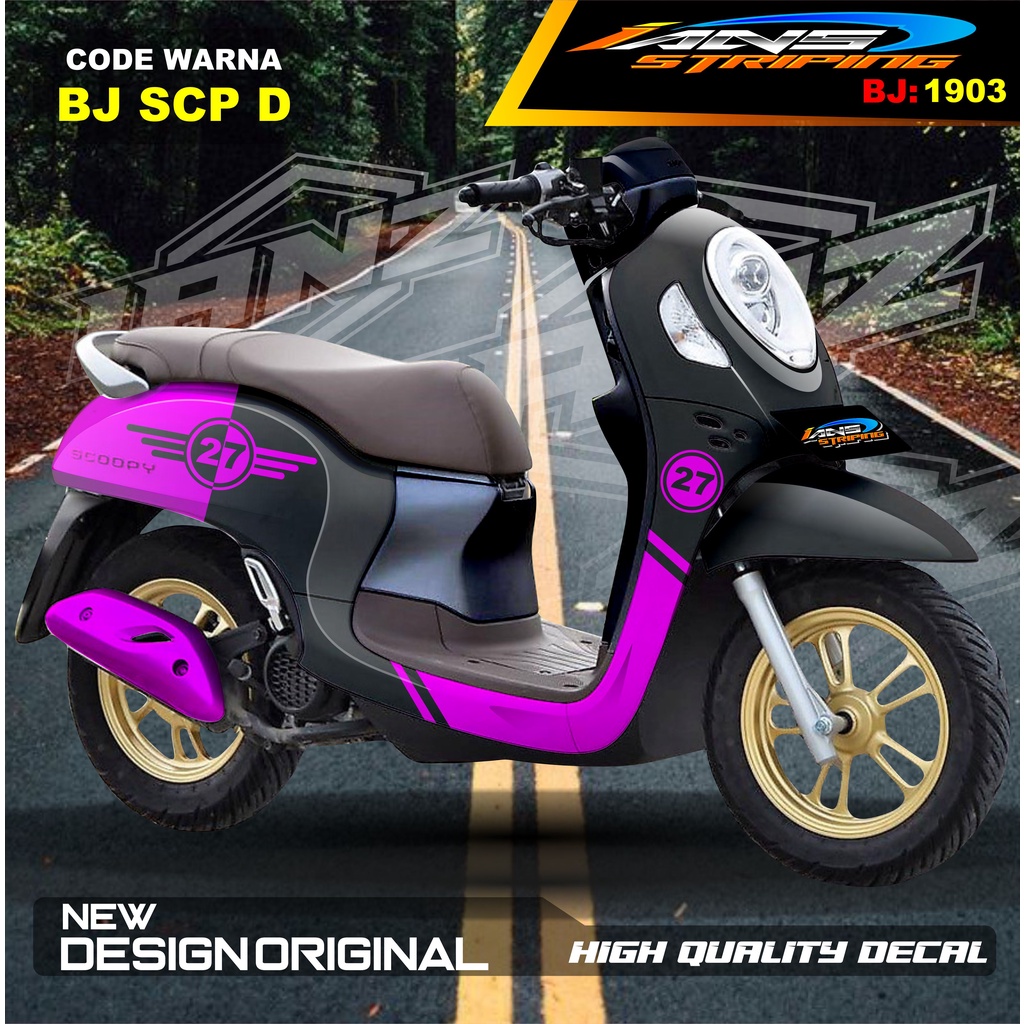 VARIASI STICKER FULL BODY SCOOPY / STICKER ALL NEW SCOOPY / STIKER FULL BODY SCOOPY TERMURAH / STIKER MOTOR SCOOPY / STIKER MOTOR