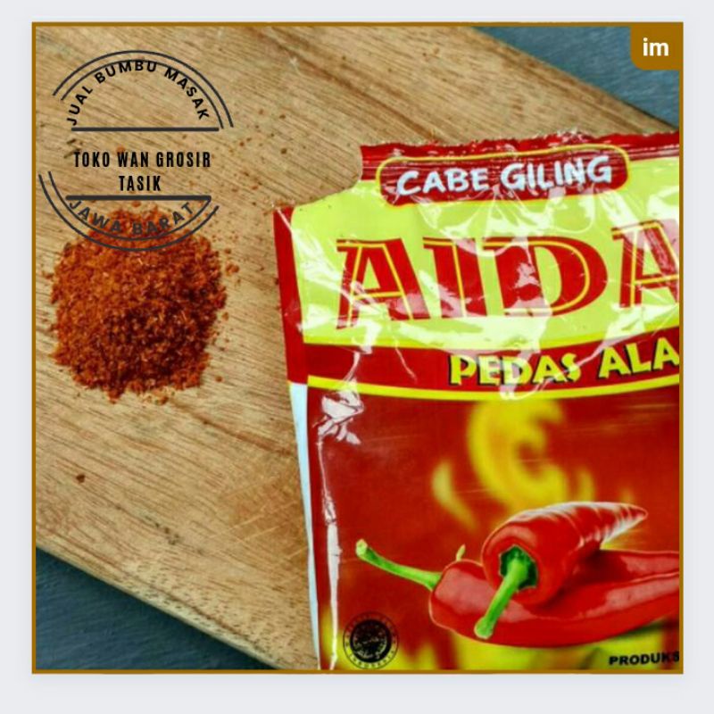 

CABE GILING AIDA 25GR PEDAS ALAMI BUMBUNYA KHAS TASIKMALAYA