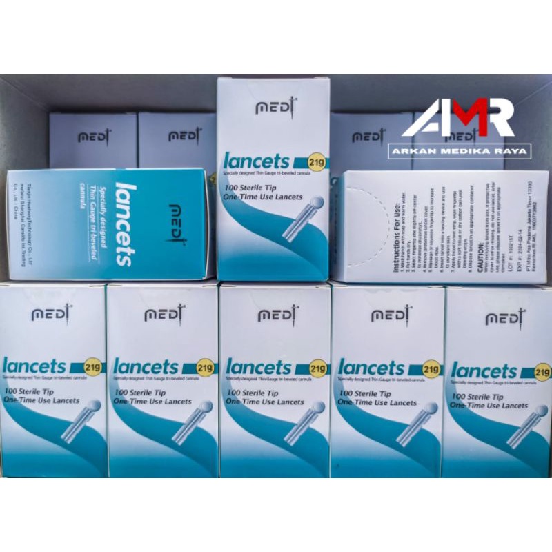 BLOOD LANCET BUAT BEKAM 21G MEDILANCE