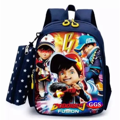 GGS Tas Ransel sekolah anak BoBoyBoy fusion / Boboyboy Halilintar/ Boboyboy Air/Ransel Anak Sd Tk /Ransel Anak Laki-laki/Ransel Sekolah Trendi Kece [CoD]