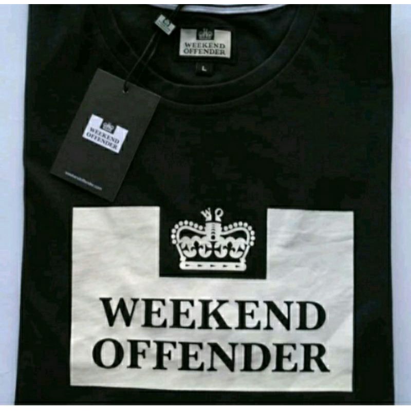 T-SHIRT/KAOS DISTRO CASUAL " WEEKEND OFFENDER " ORIGINAL