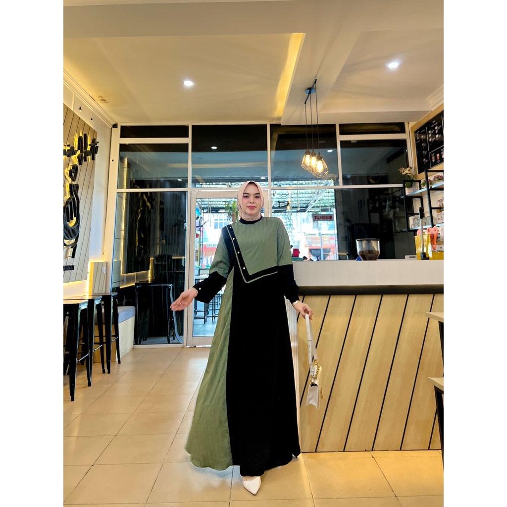 Gamis mewah bahan premium by HMF Original