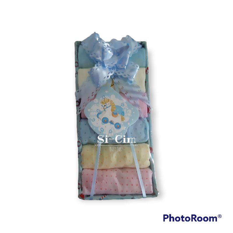 KADO SAMBANG BAYI BARU LAHIR/KADO LAHIRAN NEWBORN [SINGLET & CELANA POP]BISA CUSTOM BABY GIFT/PARCEL-3