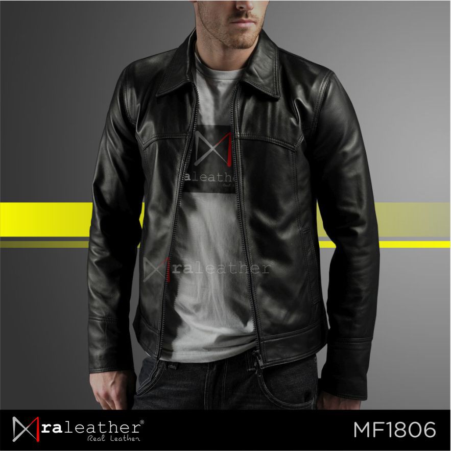 Jaket Kulit Pria Asli Garut 100% Original RA Leather - MF1806