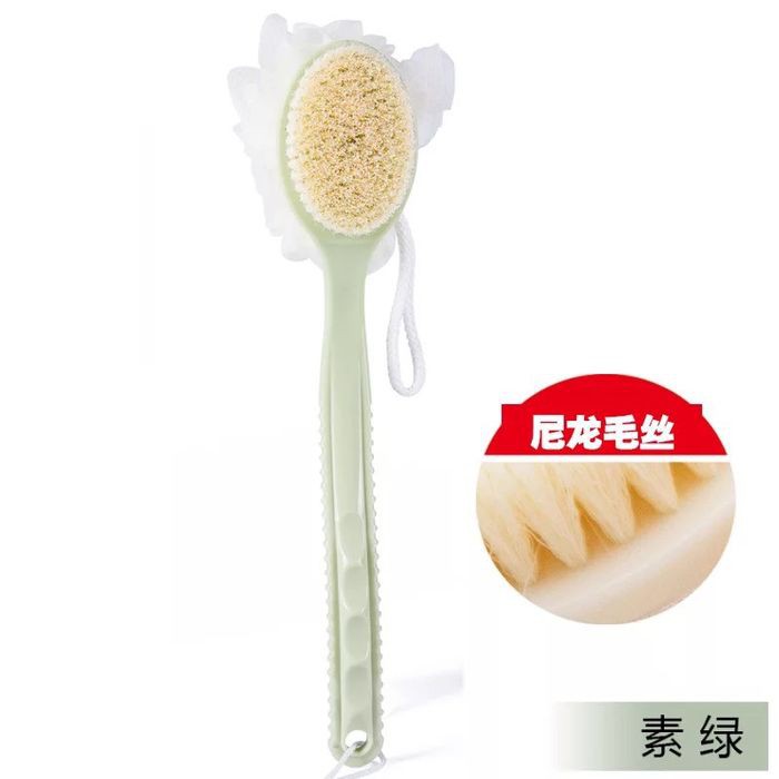 SIKAT SCRUB PUNGGUNG UNTUK MANDI LONG HANDLE SOFT BATH BRUSH 2 in 1