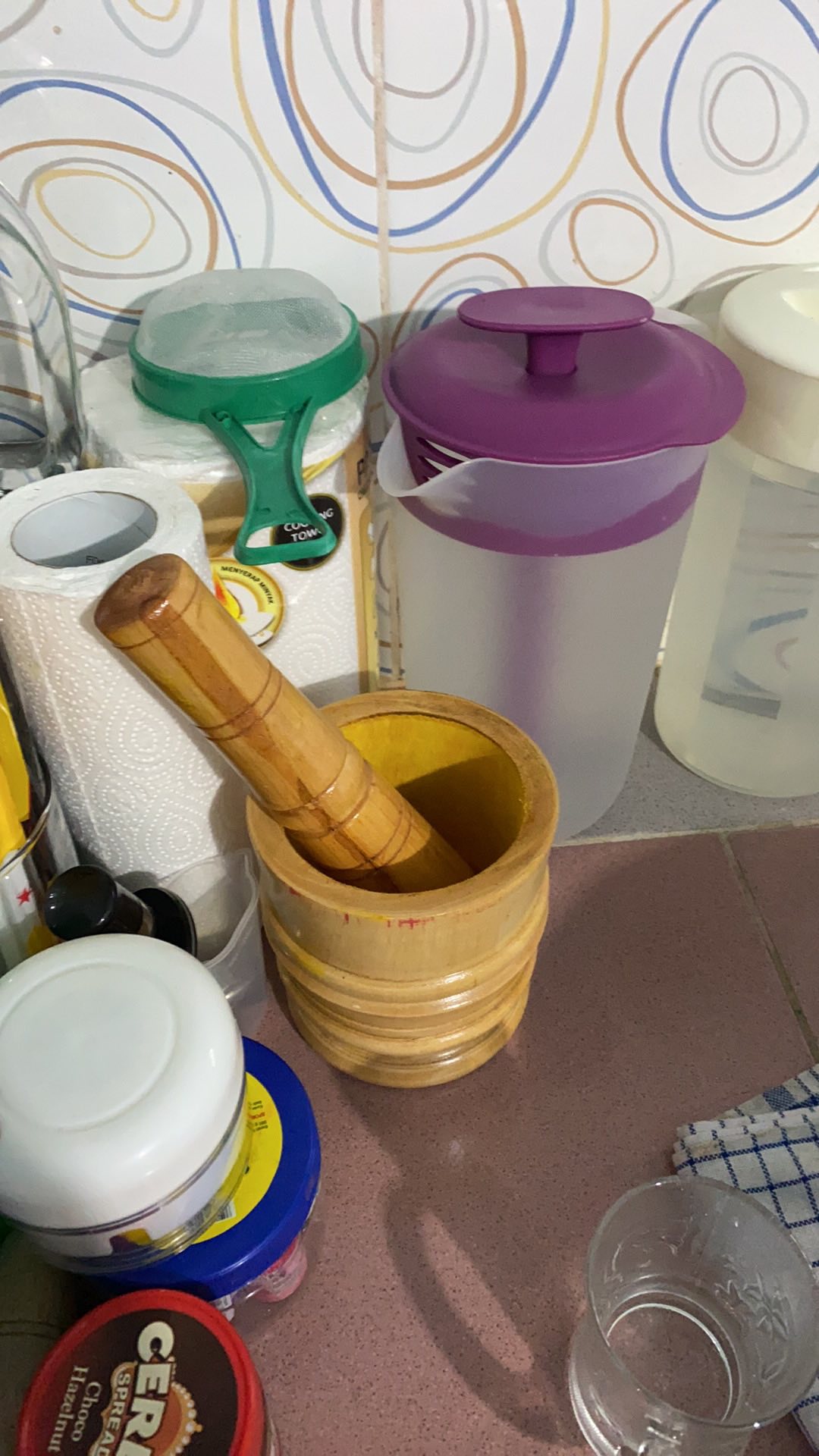 Termurah Set Lumpang Kayu Kecil + Alu / Tumbukan Kayu Ulekan Kayu Peralatan Masak Alat Dapur