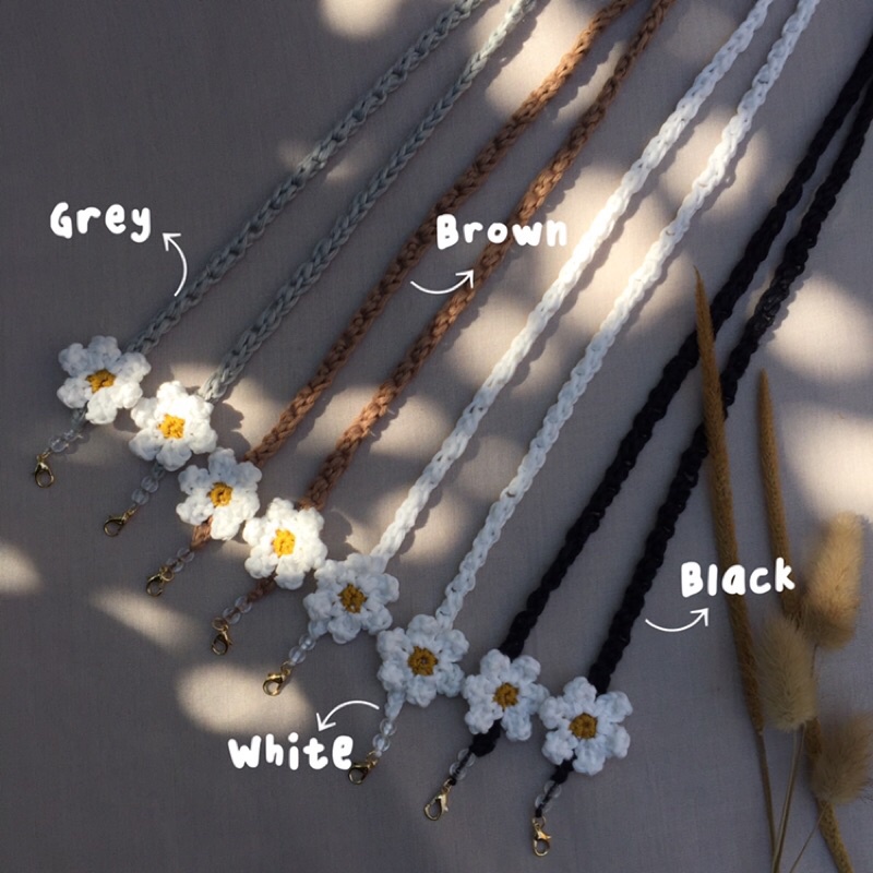 Strap Tali Masker 2in1 Rajut [daisy.flower]