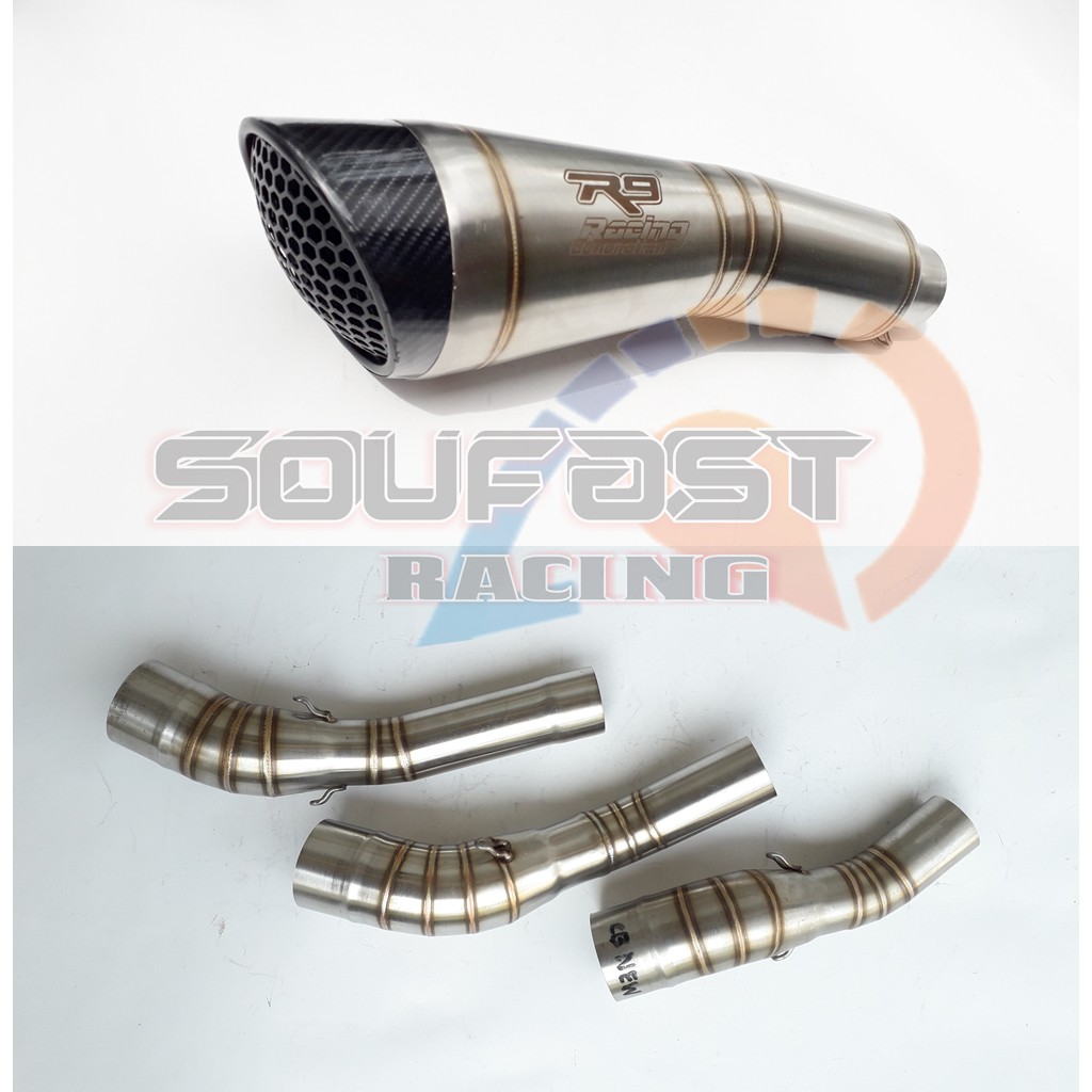 knalpot racing all new cbr150r cbr150r new cb150r slip on knalpot r9 h2