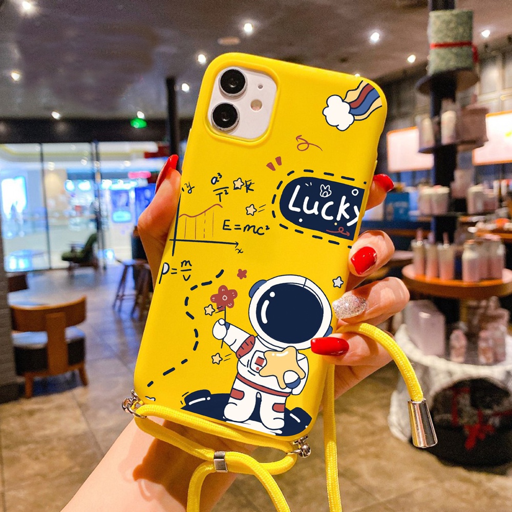 [AN05] Softcase Candy  Case Tali Motif | Slingcase Lanyard | All Type Oppo A16 A15 A12 A7 A5S A3S A1