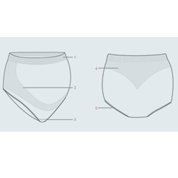 Carriwell Seamless Light Support Panties White - L