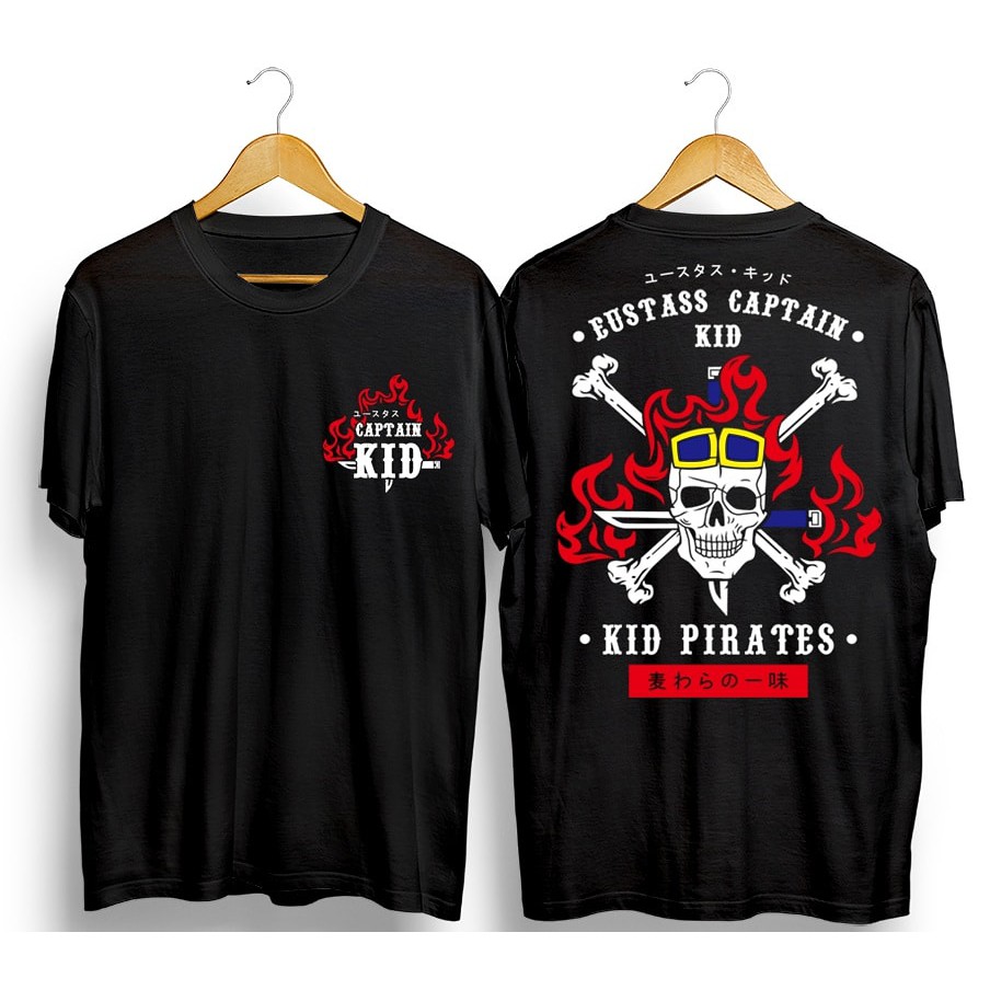 Kaos Anime One Piece Eustass Captain Kid T-Shirt Japanese Style