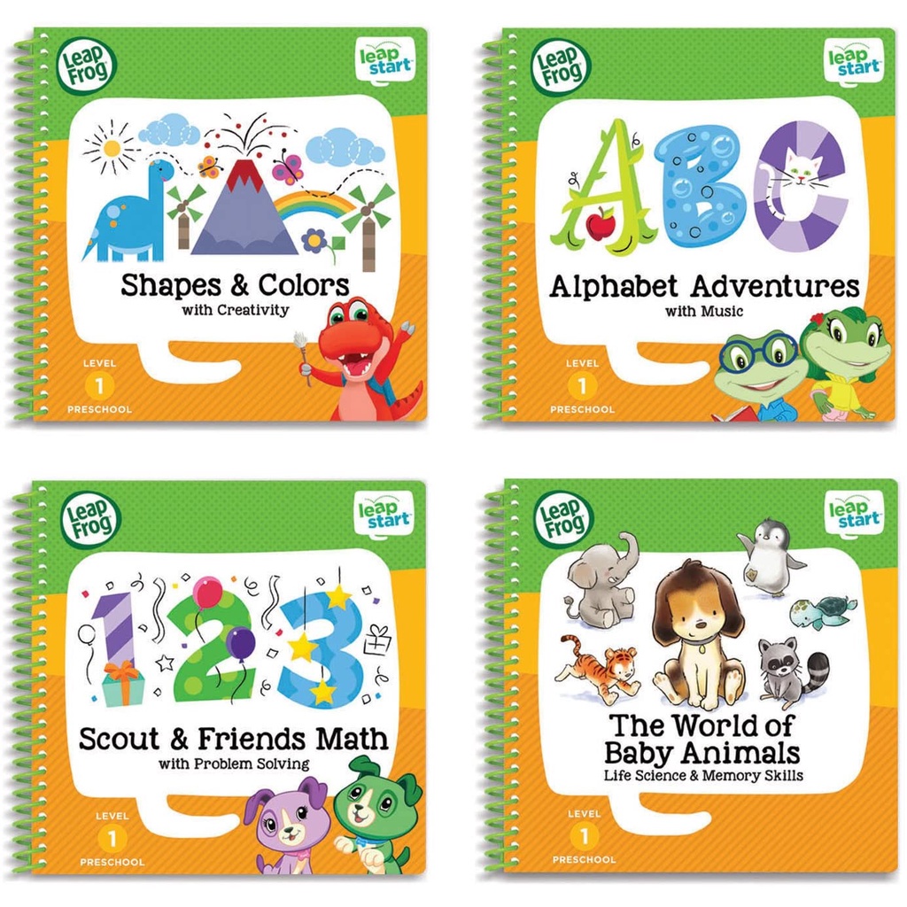 LeapFrog LeapStart Preschool 4-in-1 Activity Book Bundle