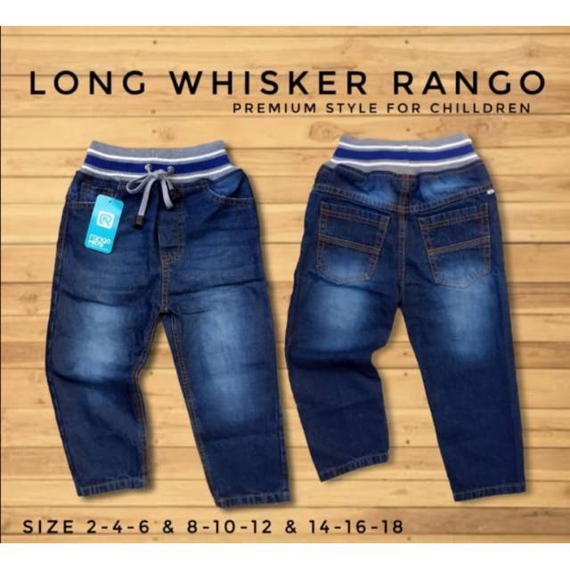 Ranggo Jeans Anak Panjang Wisker 1 - 14 Tahun