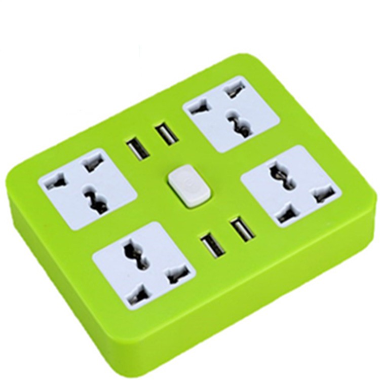 stop kontak 4 outlet 4 USB Multifungsi kabel1,8m